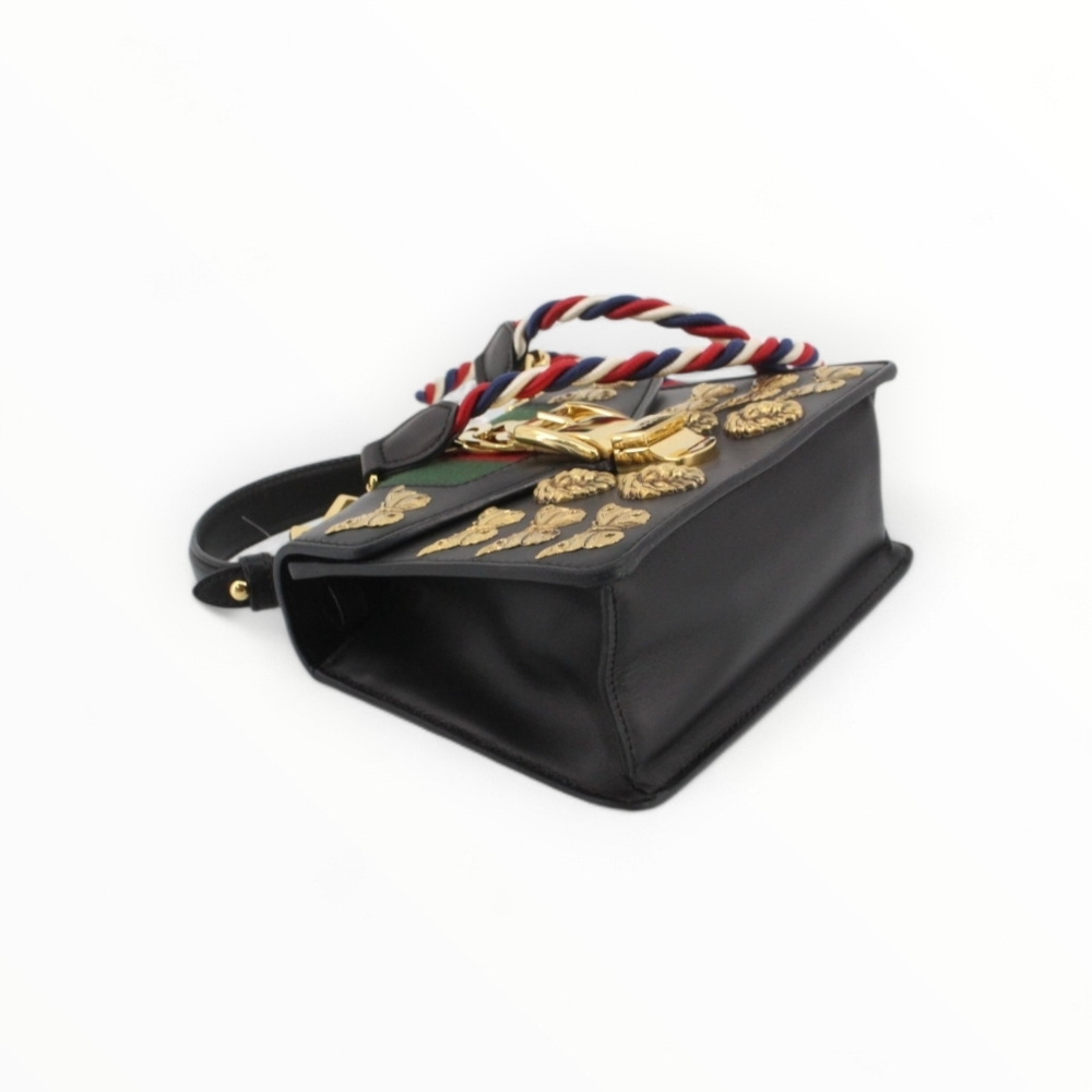 GUCCI Limited Edition Sylvie Medalion Lion Butterfly Two Way Bag - Picture 8 of 10